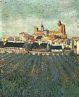 Marie Paintings - Vue de Saintes Maries 1888 by Vincent van Gogh